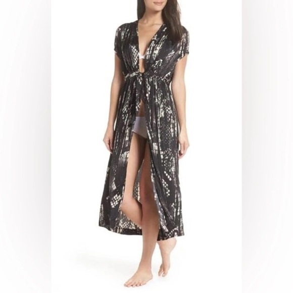 Intimately Free People Long Front Tie Robe - Picture 1 of 6